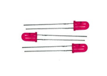 5MM FLASHER LED RED-3 PC