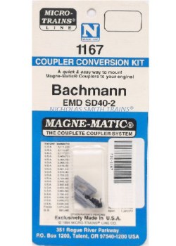 BACHMANN SD40-2 COUPLER