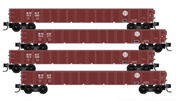 BNSF GONDOLAS - 4 PACK