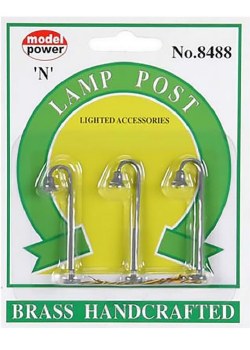 N LIGHTED LAMP POST-3 PC