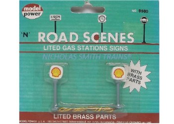 N LIGHTED SHELL GAS SIGNS