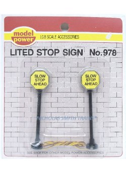 G LIGHTED STOP SIGN-2 PK