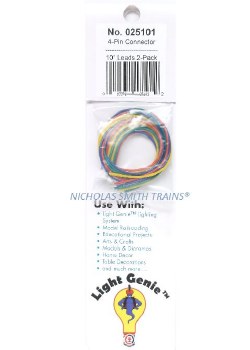 4-PIN CONNECTOR 10" LEADS 2PK