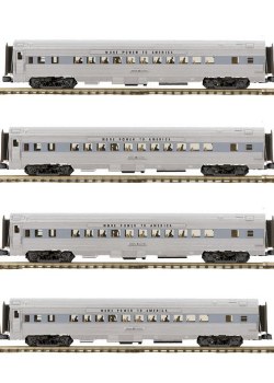GE 4 CAR 70' STREAMLINED PASS.