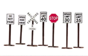 16 PCS RAILTOWN SIGN SET