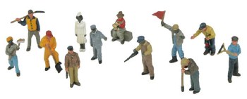 RAILROAD WORKERS-12 PC