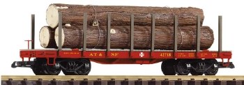 SF Flatcar w/Redwood Log Load