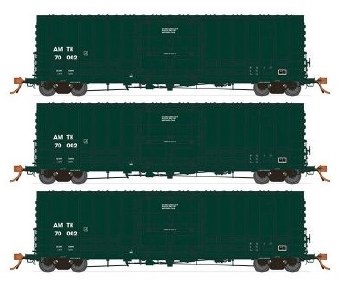 AMT GREEN 40' BOXCARS - 3 PACK