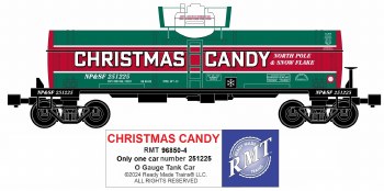CHRISTMAS CANDY TANK CAR