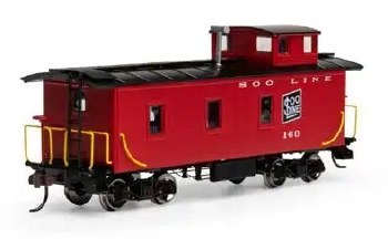 SOO LINE3 WINDOW CABOOSE #160