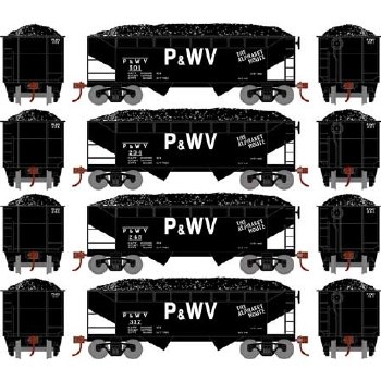 P&WV 34' 2-BAY HOPPER - 4 PACK