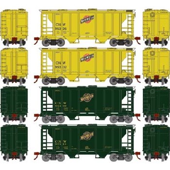 CNW COVERED HOPPER - 4 PACK