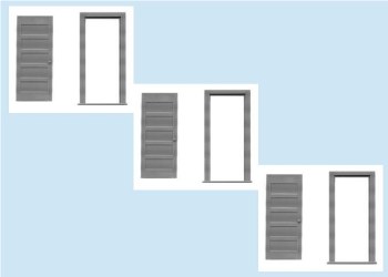5-PANEL DOOR & FRAME-"O"