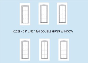 6 O 29" x 82" 4/4 DOUBLE HUNG