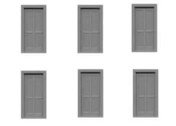 FOUR-PANEL DOOR-6PCS