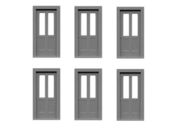 2-LITE 2-PANEL DOOR-6 PC