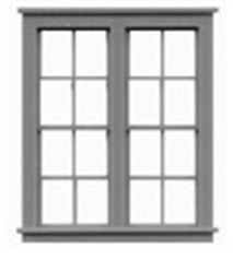 4/4 DOUBLE UNIT WINDOW-3 PC