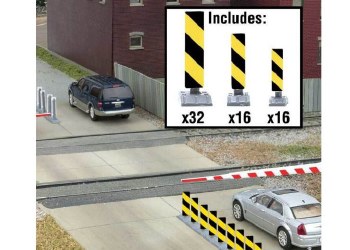 QUIET CROSSING MARKERS-YEL/BLK