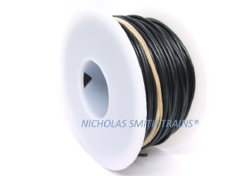 100 FT 22 AWG SOLID BLACK WIRE