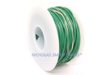 100 FT 22 AWG SOLID GREEN WIRE