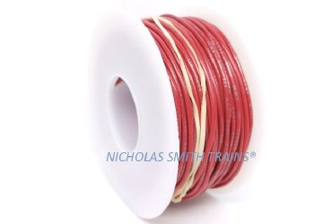 100 FT 22 AWG SOLID RED WIRE