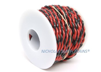 40 FT 18 AWG STRANDED BLACK/RE