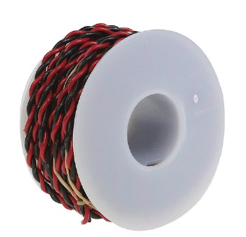 25 FT 20AWG STRANDED RED/BLACK