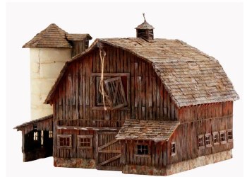 HO OLD WEATHERED BARN
