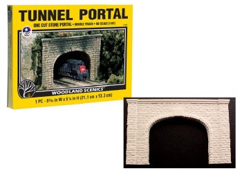 CUT STONE DBL TUNNEL PORTAL