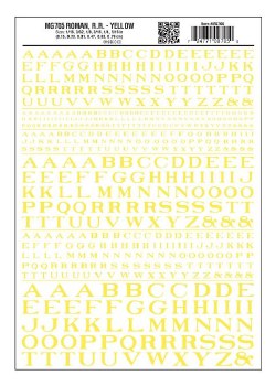 DECALS ROMAN RR-YELLOW