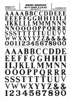 DECALS ROMAN RR-BLACK