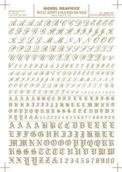 DECAL SCRIPT&OLD ENGLISH-GOLD