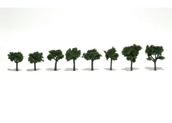 EIGHT MEDIUM GREEN TREES