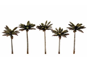 FIVE SMALL PALM TREES