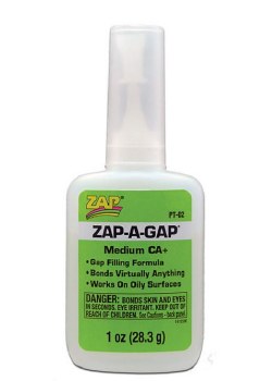 ADHESIVE ZAP-A-GAP 1OZ.