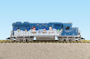 CHRISTMAS GP38 SNOWMAN BLUE