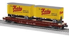 M-K-T 50' TOFC Flatcar w/2 20'