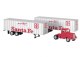 AT&SF TRUCK CAB & 2 TRAILERS