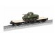 B&M 40' FLATCAR W/SHERMAN TANK