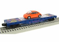 PAS FLAT CAR W/ORANGE VW BUG