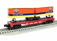 UP FLATCAR W/ TWO TRAILERS