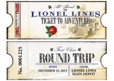 LIONEL LINES TICKET ORNAMENT