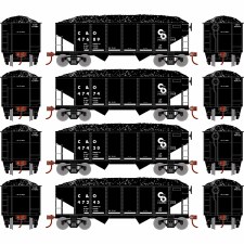 C&O 34' 2-BAY HOPPERS - 4 PACK C&O 34' 2-BAY HOPPERS - 4 PACK