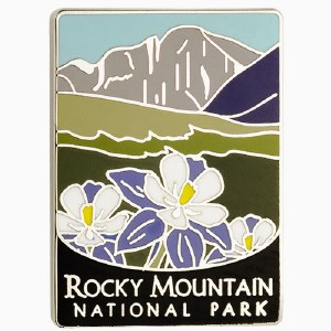 Rocky Mountains Brooch/Magnet