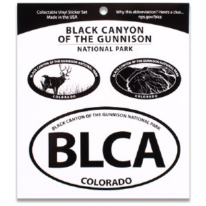Black Canyon of the Gunnison NP Triple Decal