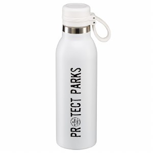 Protect Parks White Metal Water Bottle