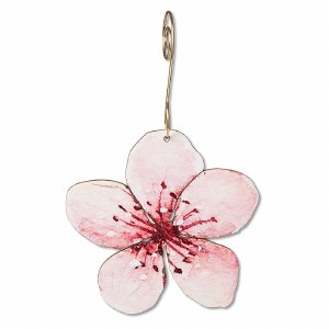 Cherry Blossom Wood Ornament
