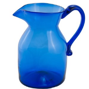 Handblown Cobalt Pitcher