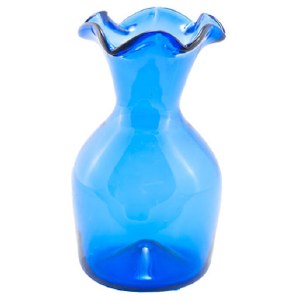 6 Lipped Cobalt Vase