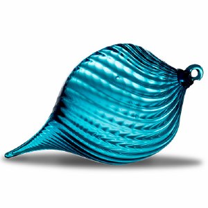 Teal Teardrop Ornament
